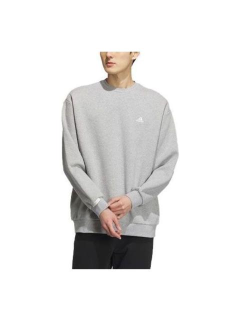 adidas Logo Crew Sweatshirt 'Grey' IV7599