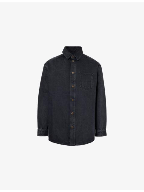 Relaxed-Fit Anagram Denim Shirt