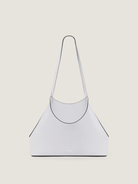 SMALL FACET TOTE BAG IN GRAINED LEATHER
