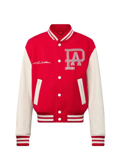 Mix Leather Varsity Blouson