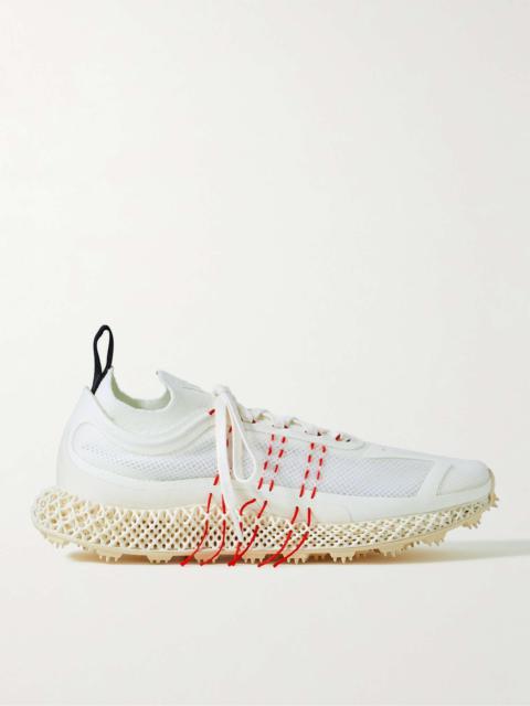 Runner 4D Halo Embroidered Mesh and Primeknit Sneakers