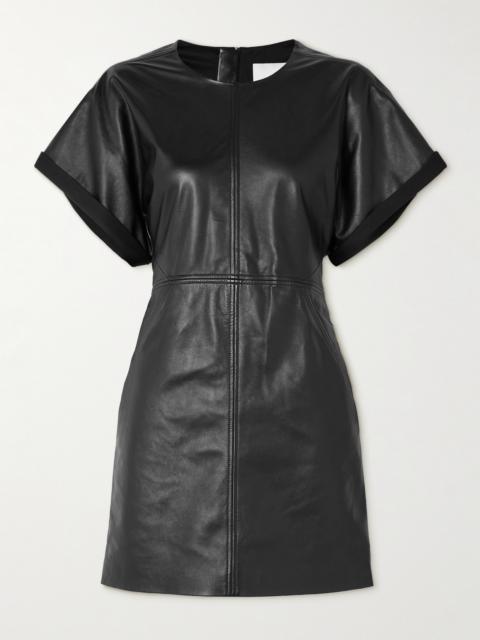 Faustilia Leather Mini Dress