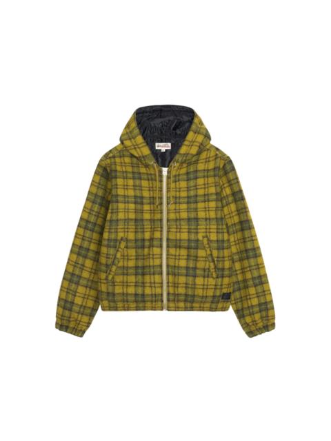 Stussy Wool Plaid Work Jacket Green