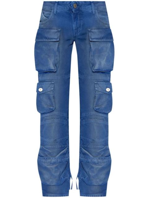 low-rise cargo jeans