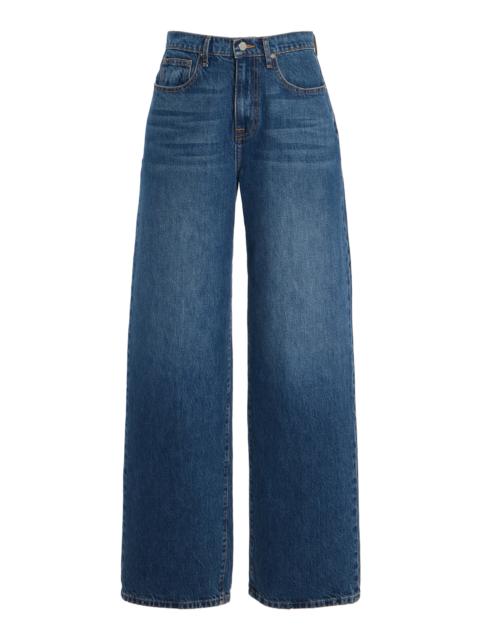 The Callan Mid-Rise Wide-Leg Jeans medium wash