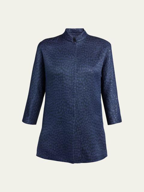 Sequined Single-Breasted Blazer