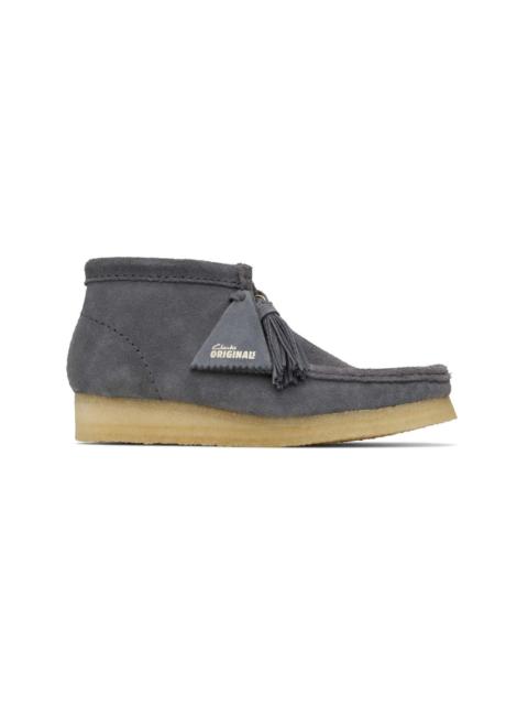 Gray Wallabee Boots