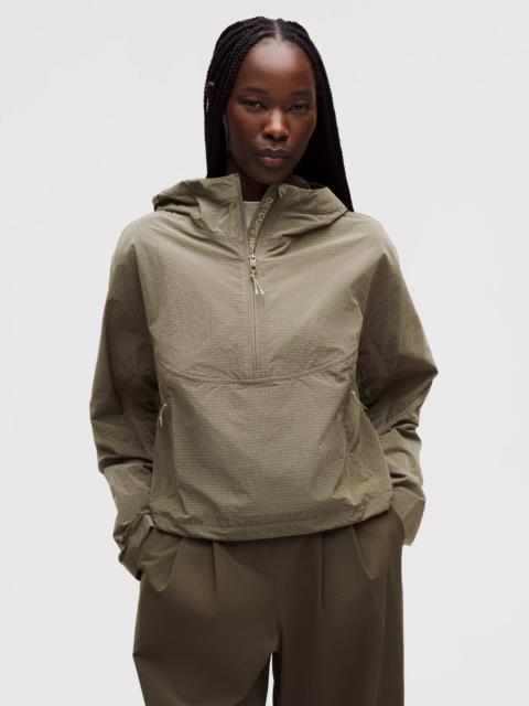 Cinch-Back Half-Zip Hiking Pullover