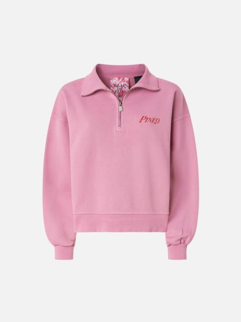 SWEATSHIRT WITH HEART AND PINKOTINI PRINT