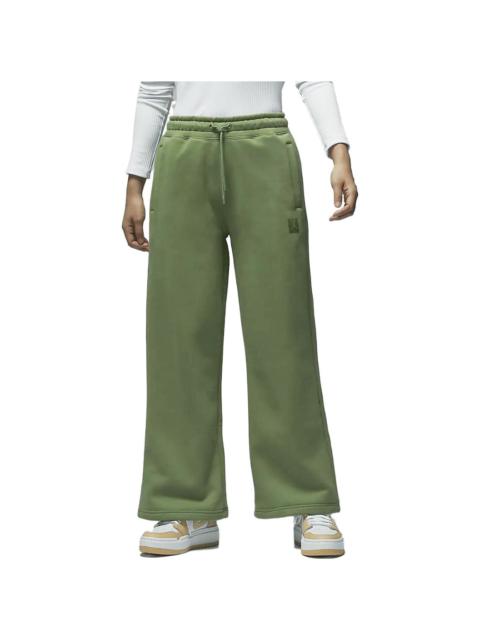 (WMNS) Air Jordan Flight Sweatpants Asia Sizing 'Olive Green' FD7225-340