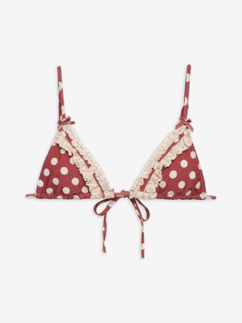 Dolly Dot Triangle Bikini Top
