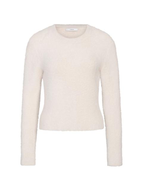 Eyelash crew-neck sweater
