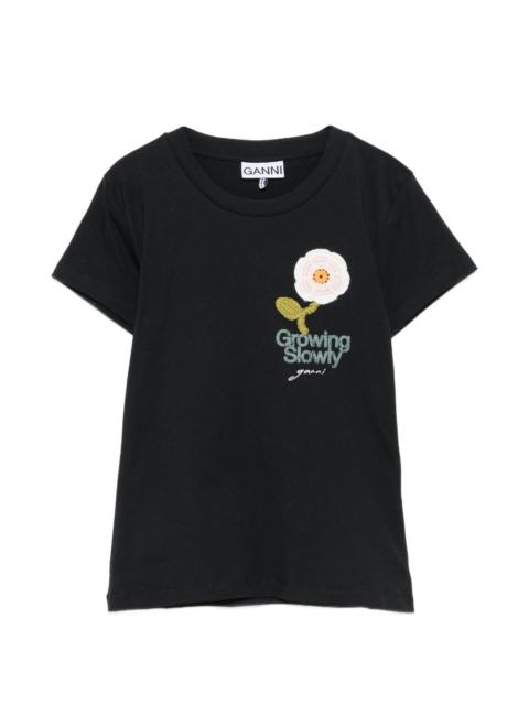 crochet-patch baby T-shirt