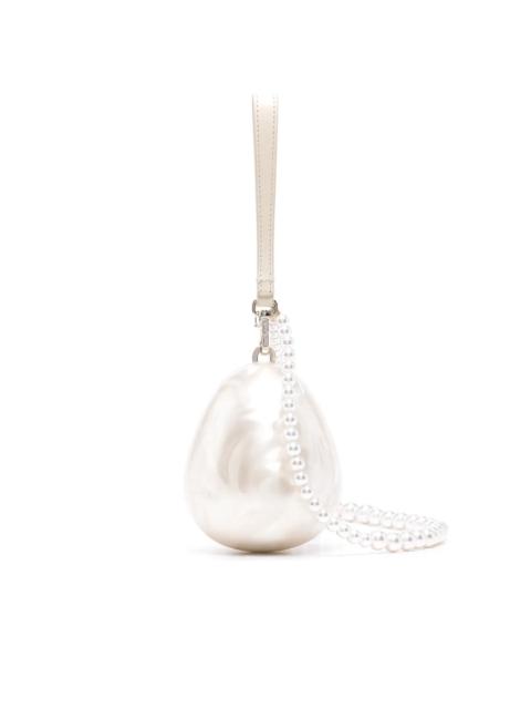 PEARL CROSSBODY MICRO EGG BAG - PEARL