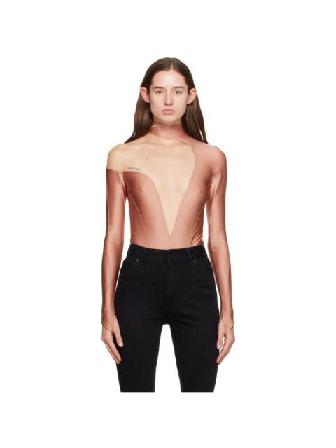 Pink Asymmetric Illusion Bodysuit