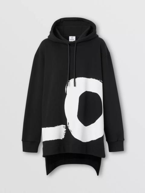 Love Print Cotton Oversized Hoodie