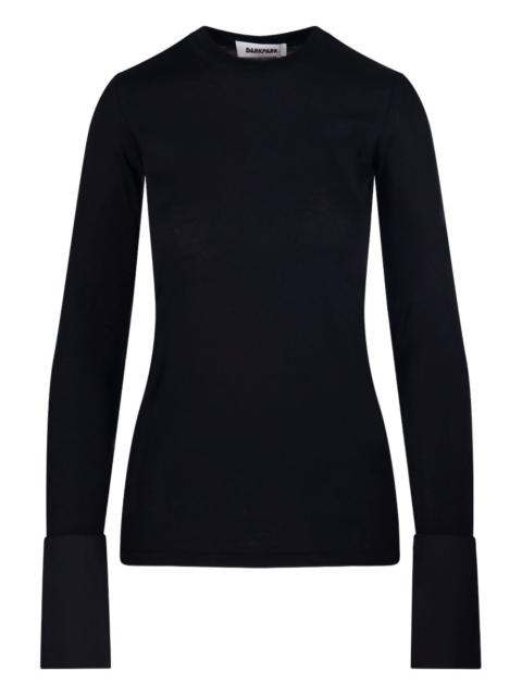 cuff detail long-sleeve top