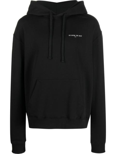 graphic-print cotton hoodie