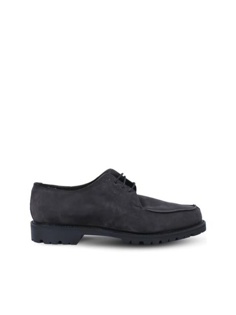 lace-up suede derby shoes