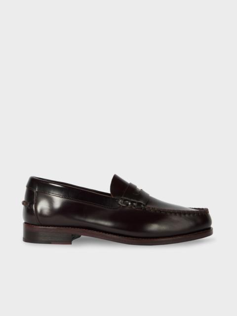 Bordeaux Leather 'Lido' Loafers