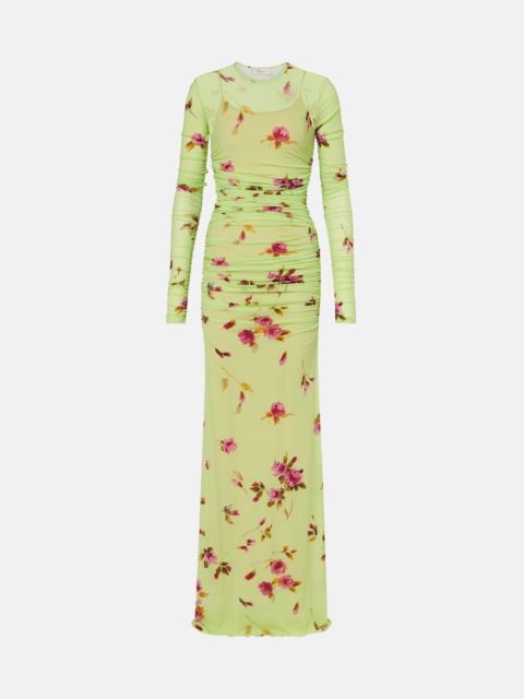 Floral jersey maxi dress