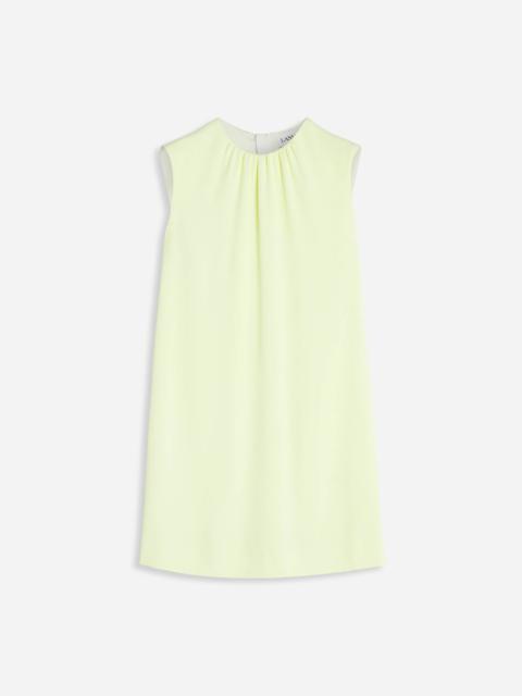 GATHERED NECK MINI DRESS