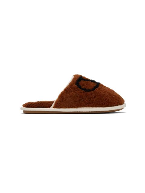 Brown Ta Chambre Wool Slippers