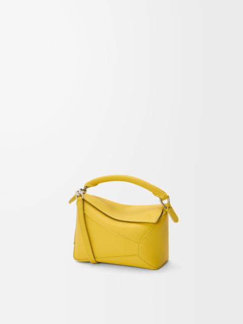 Mini Puzzle Edge bag in soft grained calfskin