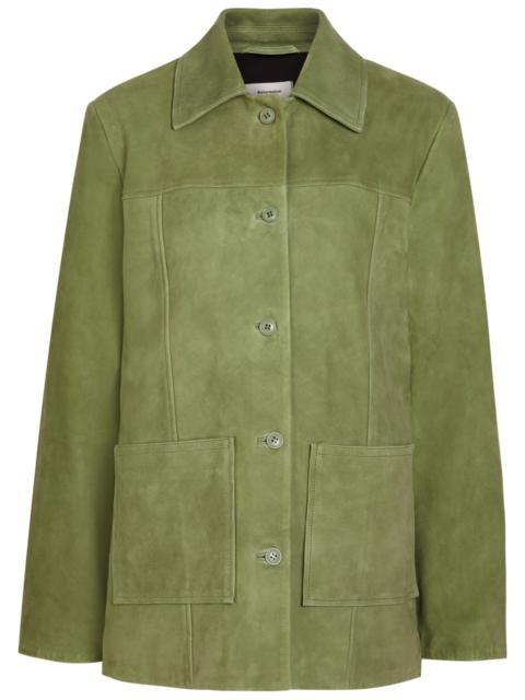 Reformation Veda Lincoln Panelled Suede Jacket