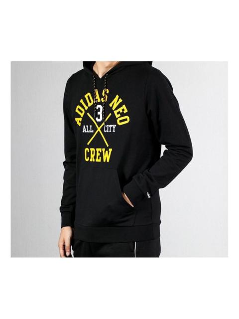 adidas neo M Fav Sv Hdy Printing Pullover Black EI6285