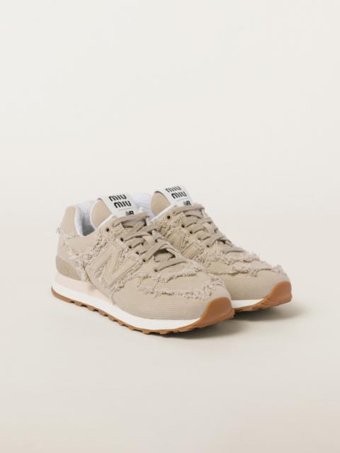 New Balance 574 x Miu Miu denim sneakers