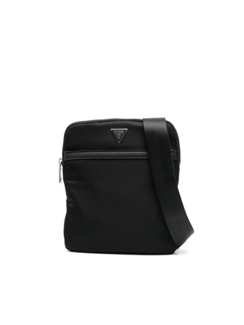 logo-plaque messenger bag