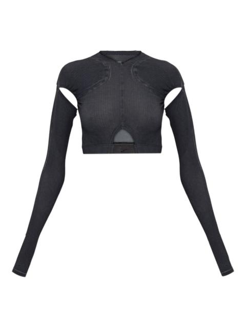 x KNWLS cut-out long-sleeve top