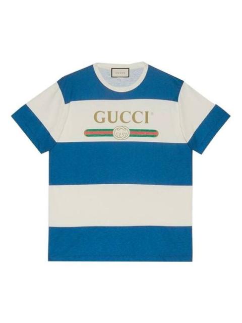 Gucci logo striped T-shirt