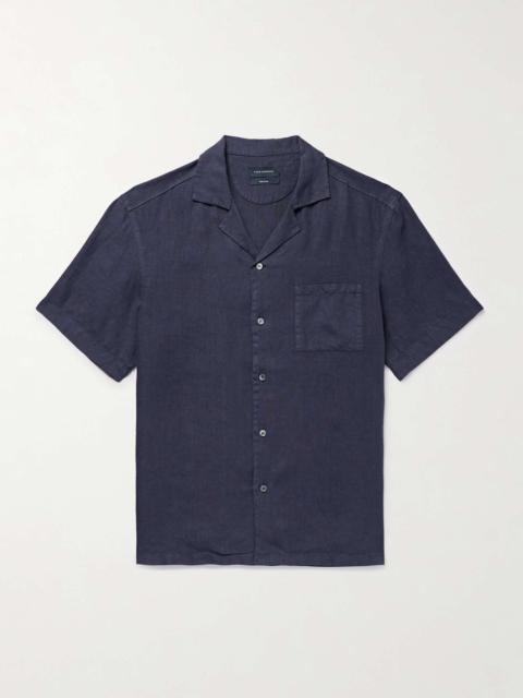 Camp-Collar Linen Shirt