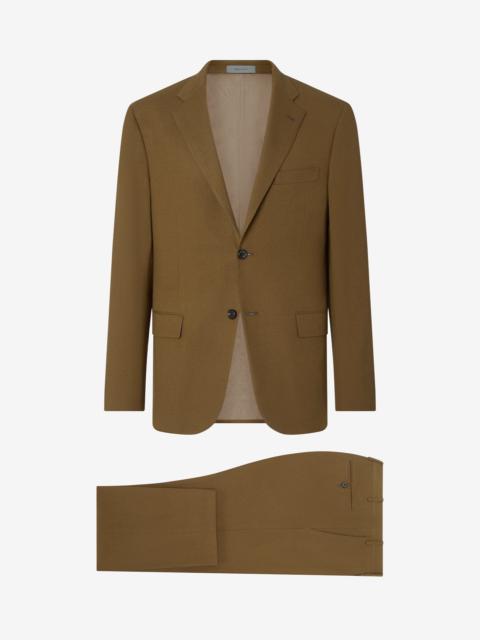 Tobacco brown super 160’s wool flannel suit