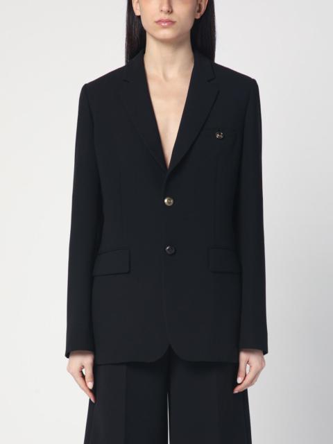 Black single-breasted jacket