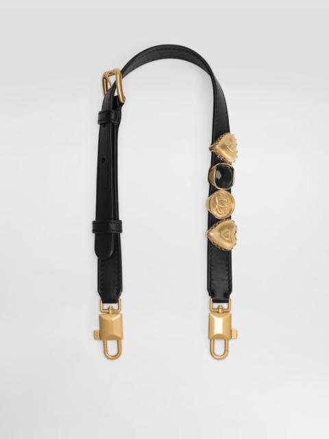 Calfskin shoulder strap