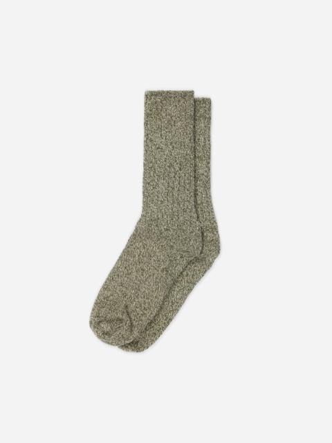 Boot Sock - Marled Olive