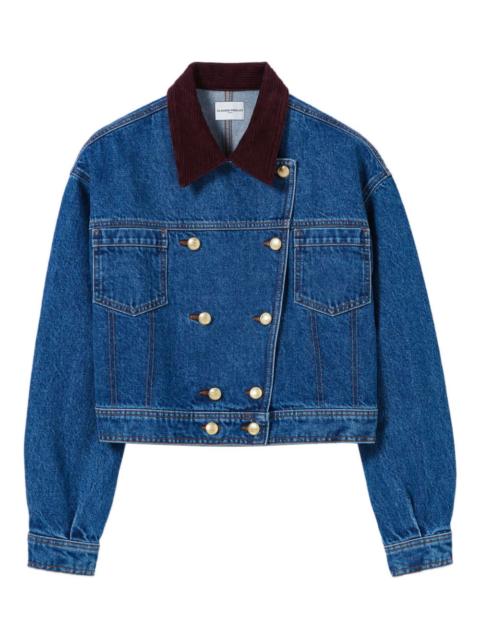 double-breasted denim jacket
