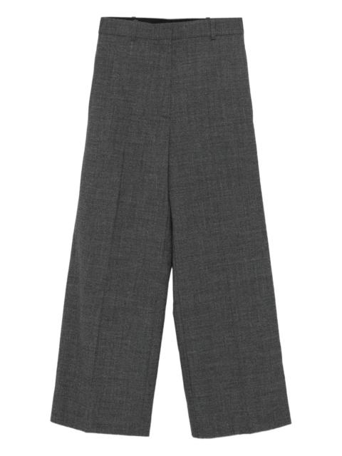 flat-front tailored trousers
