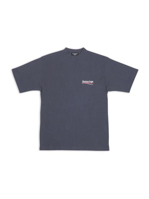 Balenciaga Political Campaign Large Fit T-Shirt Dark Grey/White