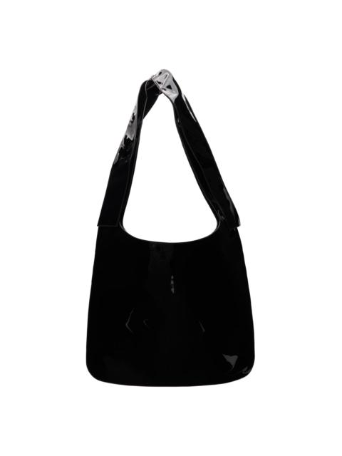 Black Flat Shoulder Bag