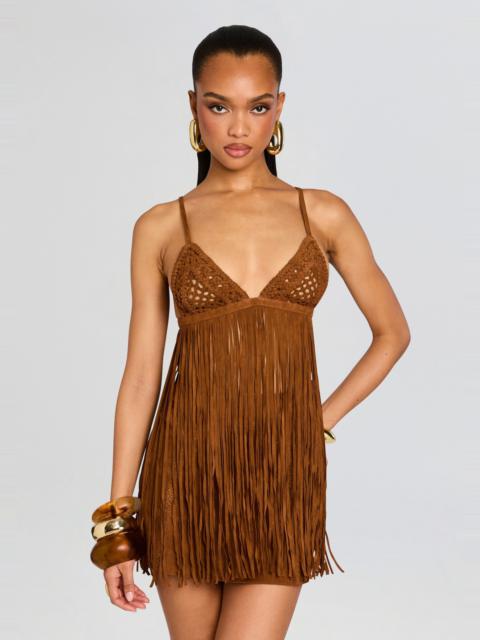 JACINTA SUEDE FRINGE BRA