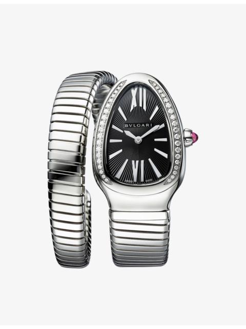 Serpenti Tubogas stainless-steel quartz watch