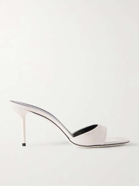 Lidia patent-leather mules White