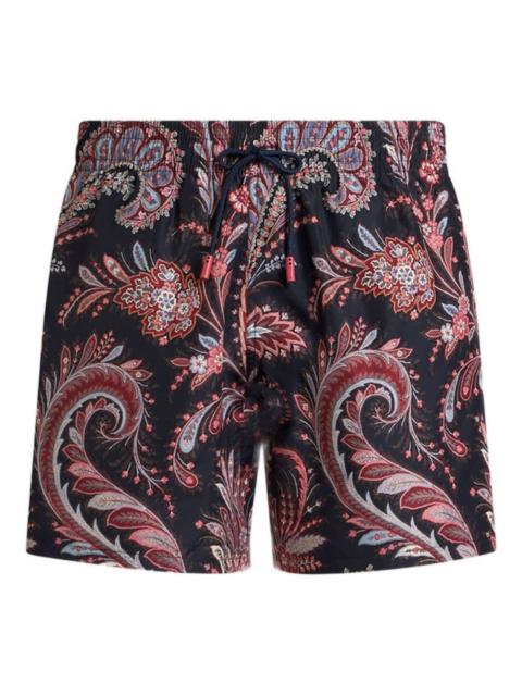 paisley-print swim shorts