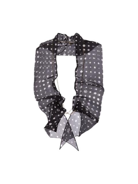 polka dot scarf
