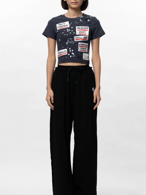 Embellished Sticker Mini T-shirt