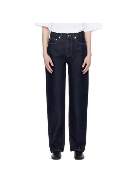 Navy Samur LDS Boyfriend Organic Denim Jeans
